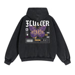 Gothic Butterfly Back Print Hoodie-INNBLAC Fashion Apparel