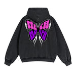 Gothic Butterfly Back Print Hoodie-INNBLAC Fashion Apparel