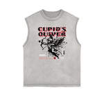 Cupid Sniper Graphic Tank Top-INNBLAC Fashion Apparel