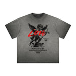 Faded Cupid Sniper Pattern Tee-INNBLAC Fashion Apparel