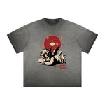 Faded Cupid Sniper Pattern Tee-INNBLAC Fashion Apparel