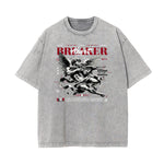 Stone Wash Cupid Sniper Streetwear Tee-INNBLAC Fashion Apparel