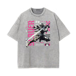 Washed Faded Rebel Graphic Tee-INNBLAC Fashion Apparel