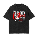 Stone Wash Abstract Pattern T Shirt-INNBLAC Fashion Apparel