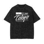 Stone Wash Abstract Pattern T Shirt-INNBLAC Fashion Apparel