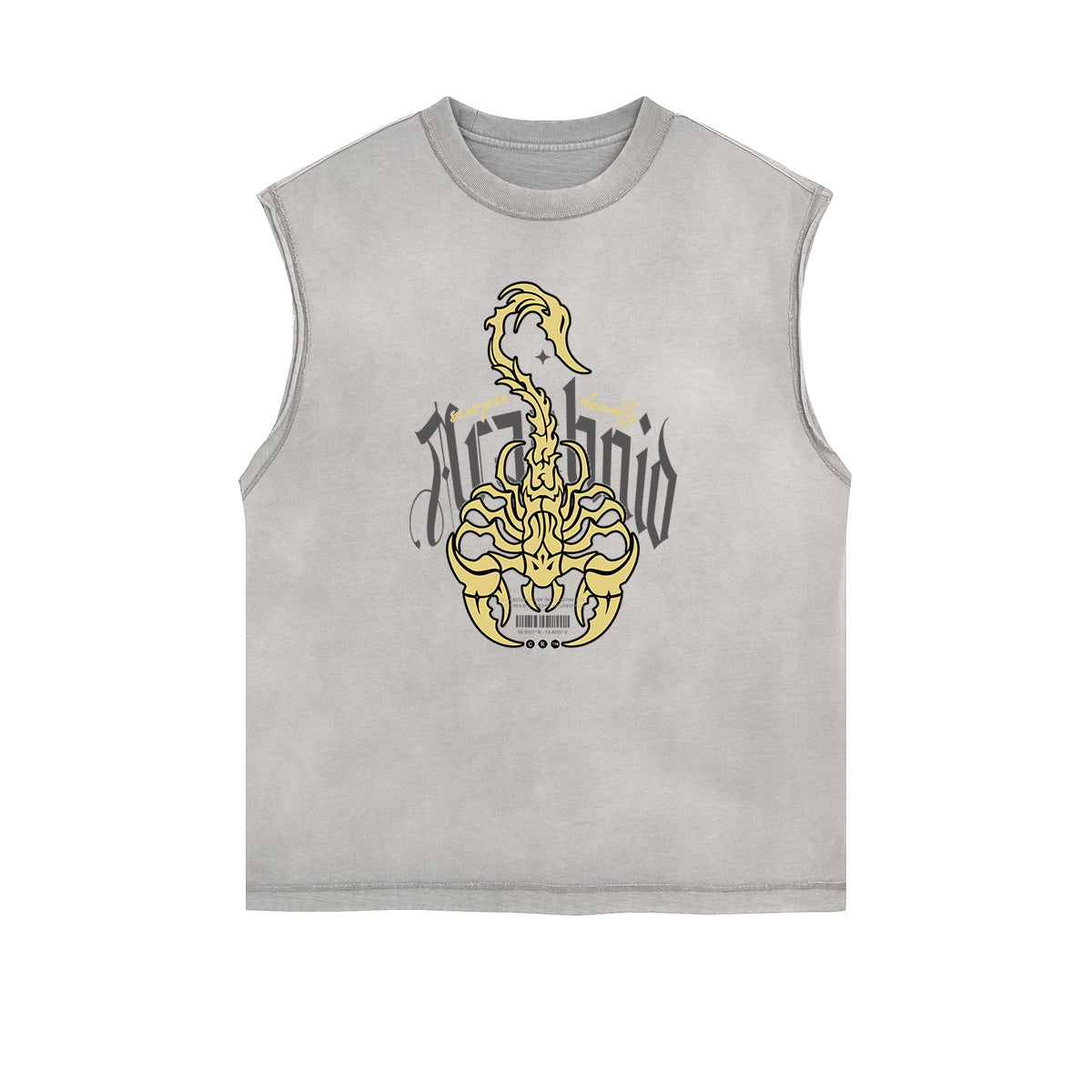 Sleeveless Street Art Abstract Graphic Tee-INNBLAC Fashion Apparel