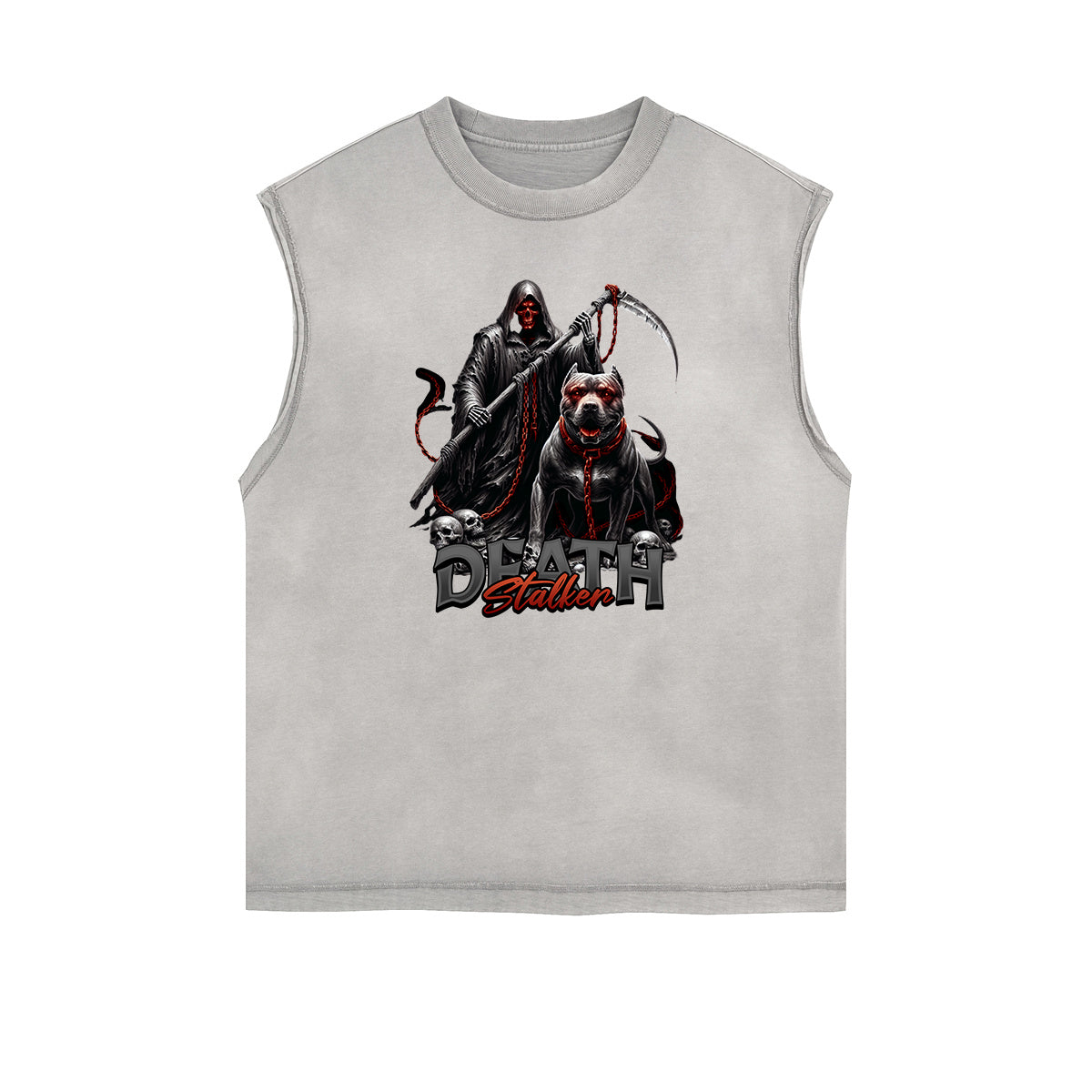 Sleeveless Street Art Abstract Graphic Tee-INNBLAC Fashion Apparel