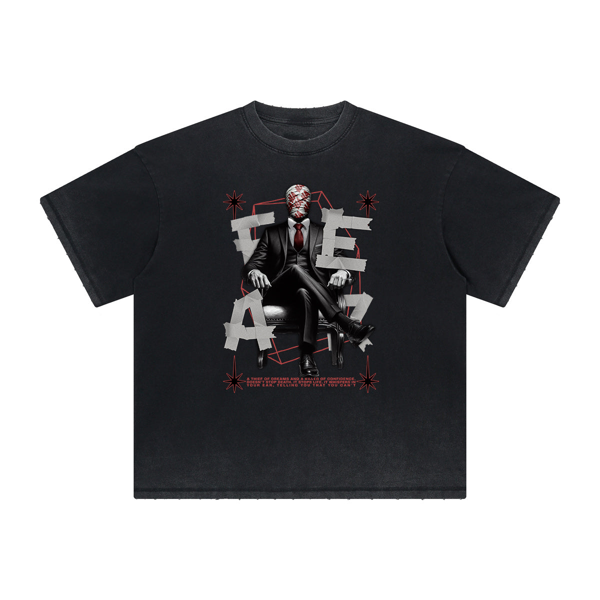 Heavyweight Abstract Street Fashion Pattern Tee-INNBLAC Fashion Apparel