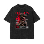 Washed Street Style Graphic T Shirt-INNBLAC Fashion Apparel