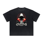 Heavyweight Street Style Abstract Graphic Tee-INNBLAC Fashion Apparel