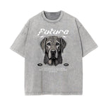 Washed Streetwear Aesthetic Graphic Tee-INNBLAC Fashion Apparel