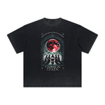 Distressed Street Style Abstract Pattern Tee-INNBLAC Fashion Apparel