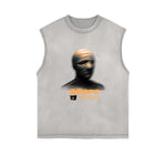 Washed Streetwear Aesthetic Graphic Tank Top-INNBLAC Fashion Apparel