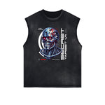 Edgy Street Style Graphic Tank Top-INNBLAC Fashion Apparel