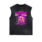 Edgy Street Style Graphic Tank Top-INNBLAC Fashion Apparel
