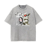 Washed Thick Cupid Pattern Tee-INNBLAC Fashion Apparel