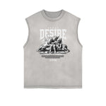 Sleeveless Cupid Streetwear Graphic T Shirt-INNBLAC Fashion Apparel