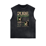 Sleeveless Thick Y2K Anime Graphic Tee-INNBLAC Fashion Apparel