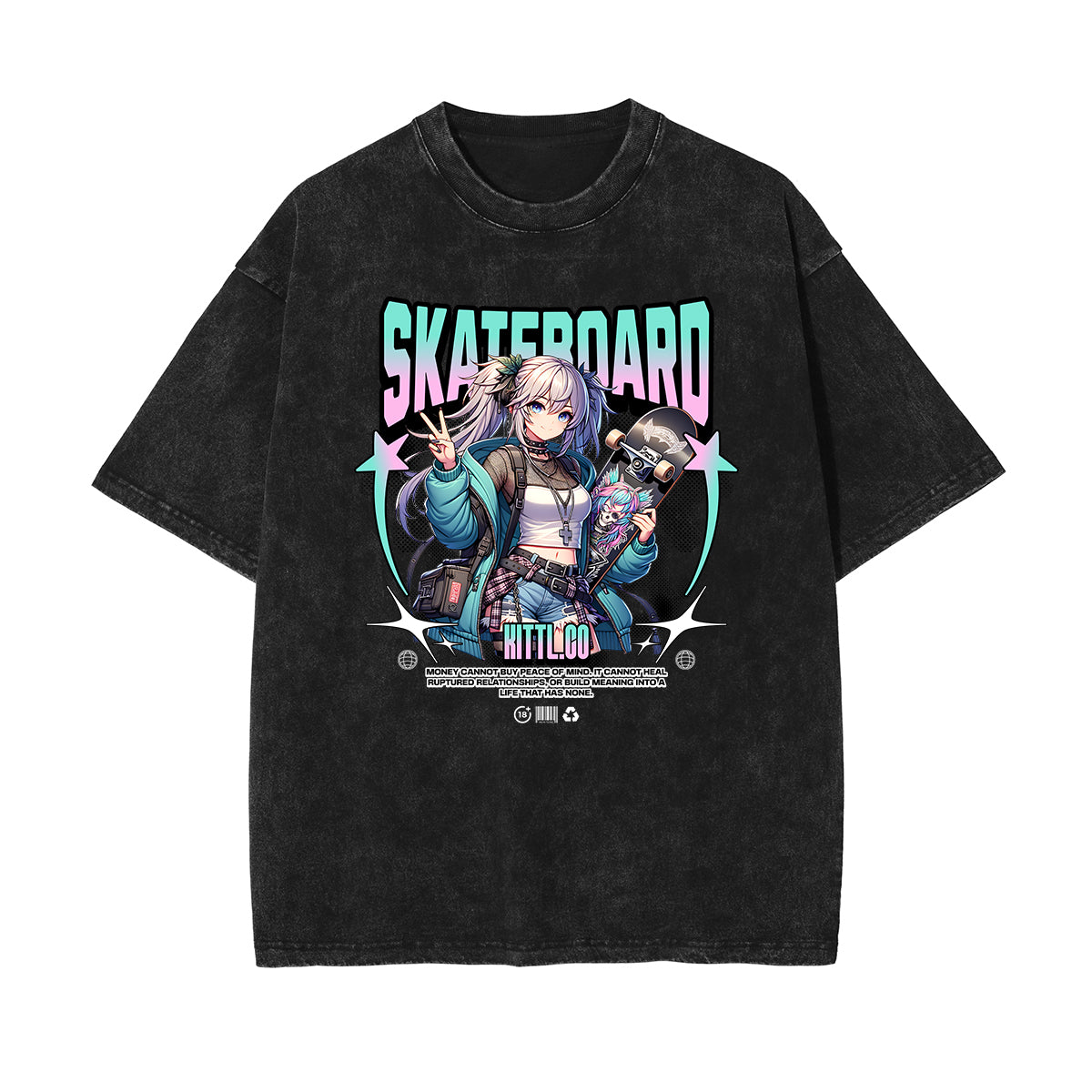 Thick Y2K Anime Graphic Tee-INNBLAC Fashion Apparel