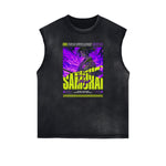 Sleeveless Thick Y2K Anime Graphic Tee-INNBLAC Fashion Apparel