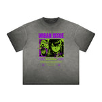 Distressed Y2K Anime Streetwear Pattern Tee-INNBLAC Fashion Apparel