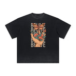Heavyweight Butterfly Graphic T Shirt-INNBLAC Fashion Apparel