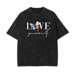 Crew Neck Butterfly Graphic Tee-INNBLAC Fashion Apparel