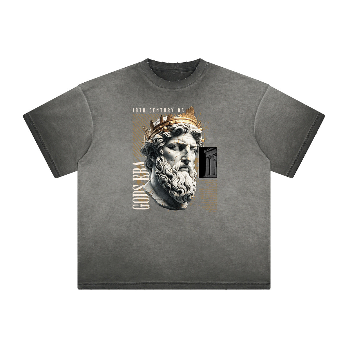 Vintage Frayed Angel Graphic Tee-INNBLAC Fashion Apparel