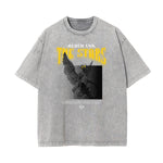 Vintage Wash Angel Pattern Tee-INNBLAC Fashion Apparel