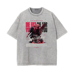 Vintage Wash Angel Pattern Tee-INNBLAC Fashion Apparel