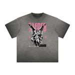 Vintage Frayed Angel Graphic Tee-INNBLAC Fashion Apparel