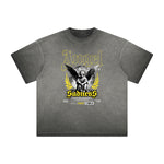 Vintage Frayed Angel Graphic Tee-INNBLAC Fashion Apparel