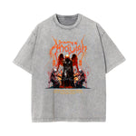 Crew Neck Angel Statue Graphic Tee-INNBLAC Fashion Apparel