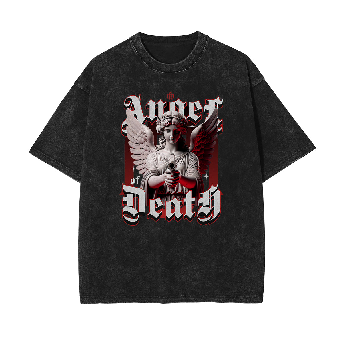 Washed Angel Streetwear Graphic Tee-INNBLAC Fashion Apparel