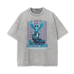 Faded Angel Streetwear Pattern Tee-INNBLAC Fashion Apparel