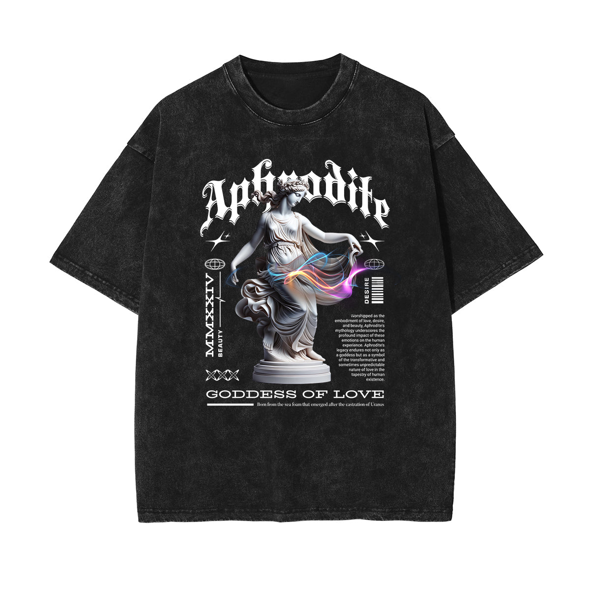 Washed Angel Streetwear Graphic Tee-INNBLAC Fashion Apparel
