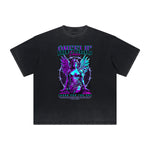 Heavyweight Street Style Angel Graphic Tee-INNBLAC Fashion Apparel