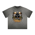 Distressed Gangsta Streetwear Graphic Tee-INNBLAC Fashion Apparel