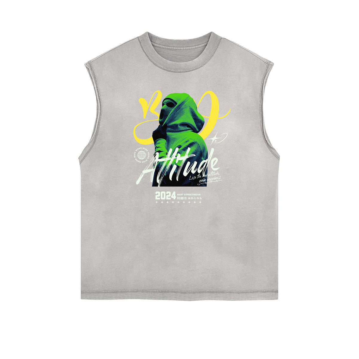 Frayed Edge Gangsta Streetwear Graphic Tank-INNBLAC Fashion Apparel