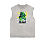 Frayed Edge Gangsta Streetwear Graphic Tank-INNBLAC Fashion Apparel