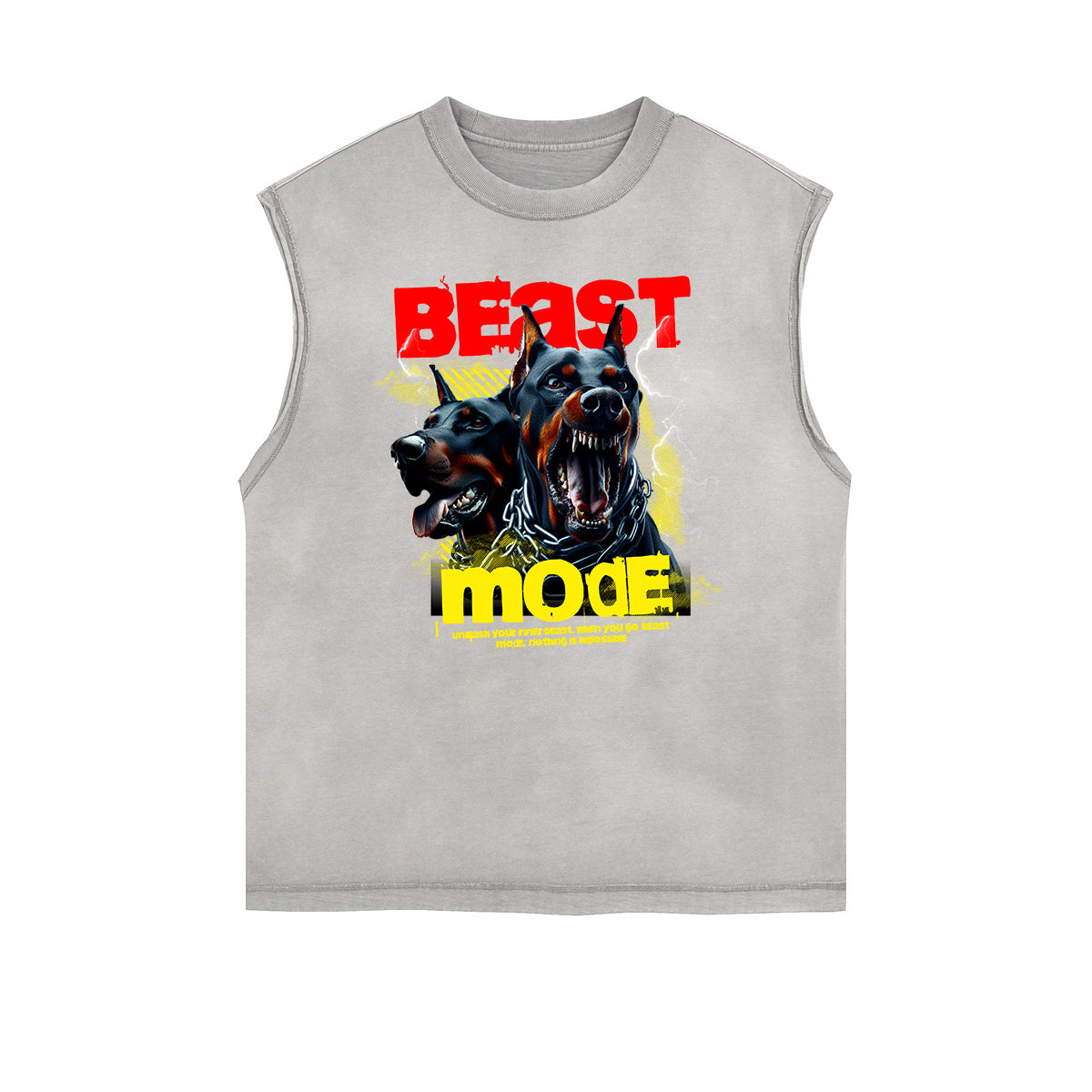 Frayed Edge Gangsta Streetwear Graphic Tank-INNBLAC Fashion Apparel