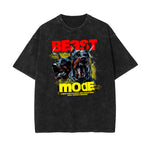 Washed Gangsta Streetwear Pattern Tee-INNBLAC Fashion Apparel