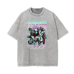 Vintage Faded Gangsta Pattern Tee-INNBLAC Fashion Apparel