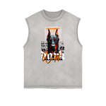 Frayed Edge Gangsta Streetwear Graphic Tank-INNBLAC Fashion Apparel