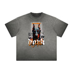 Distressed Gangsta Streetwear Graphic Tee-INNBLAC Fashion Apparel