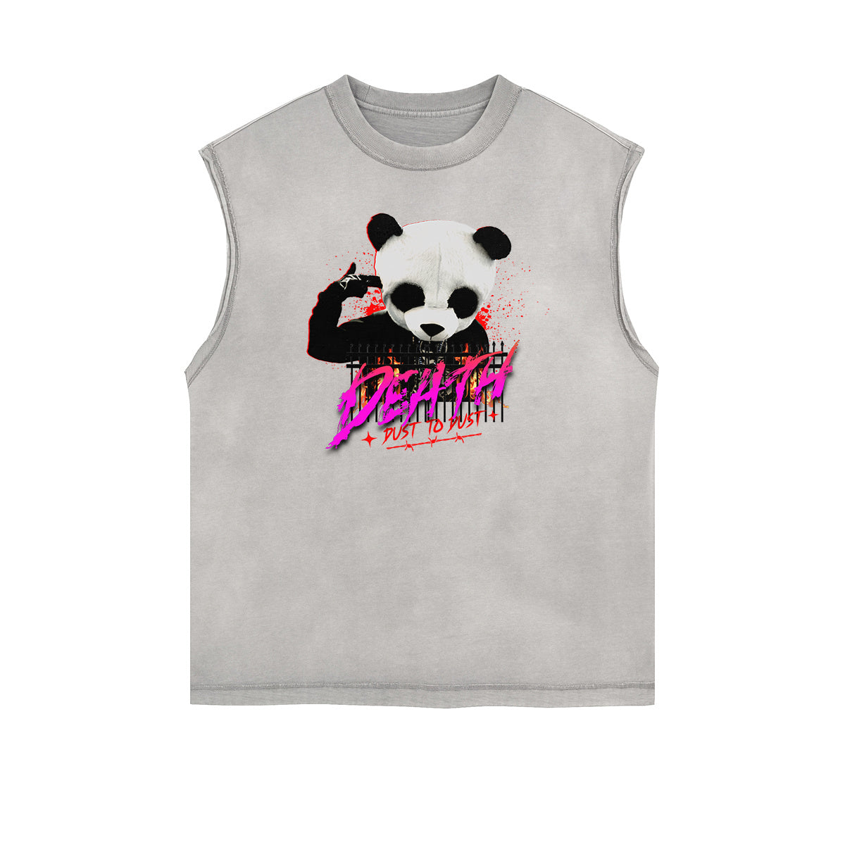 Frayed Edge Gangsta Streetwear Graphic Tank-INNBLAC Fashion Apparel