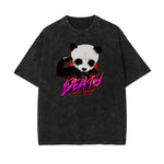 Washed Gangsta Streetwear Pattern Tee-INNBLAC Fashion Apparel