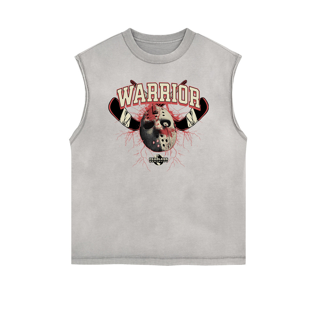 Frayed Edge Gangsta Pattern Tank Top-INNBLAC Fashion Apparel
