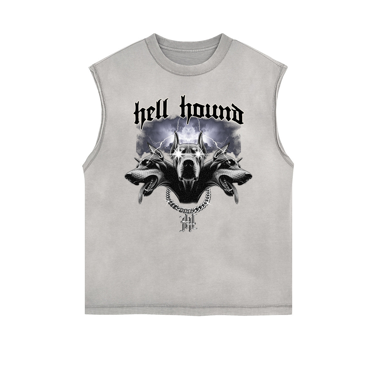 Frayed Edge Gangsta Pattern Tank Top-INNBLAC Fashion Apparel