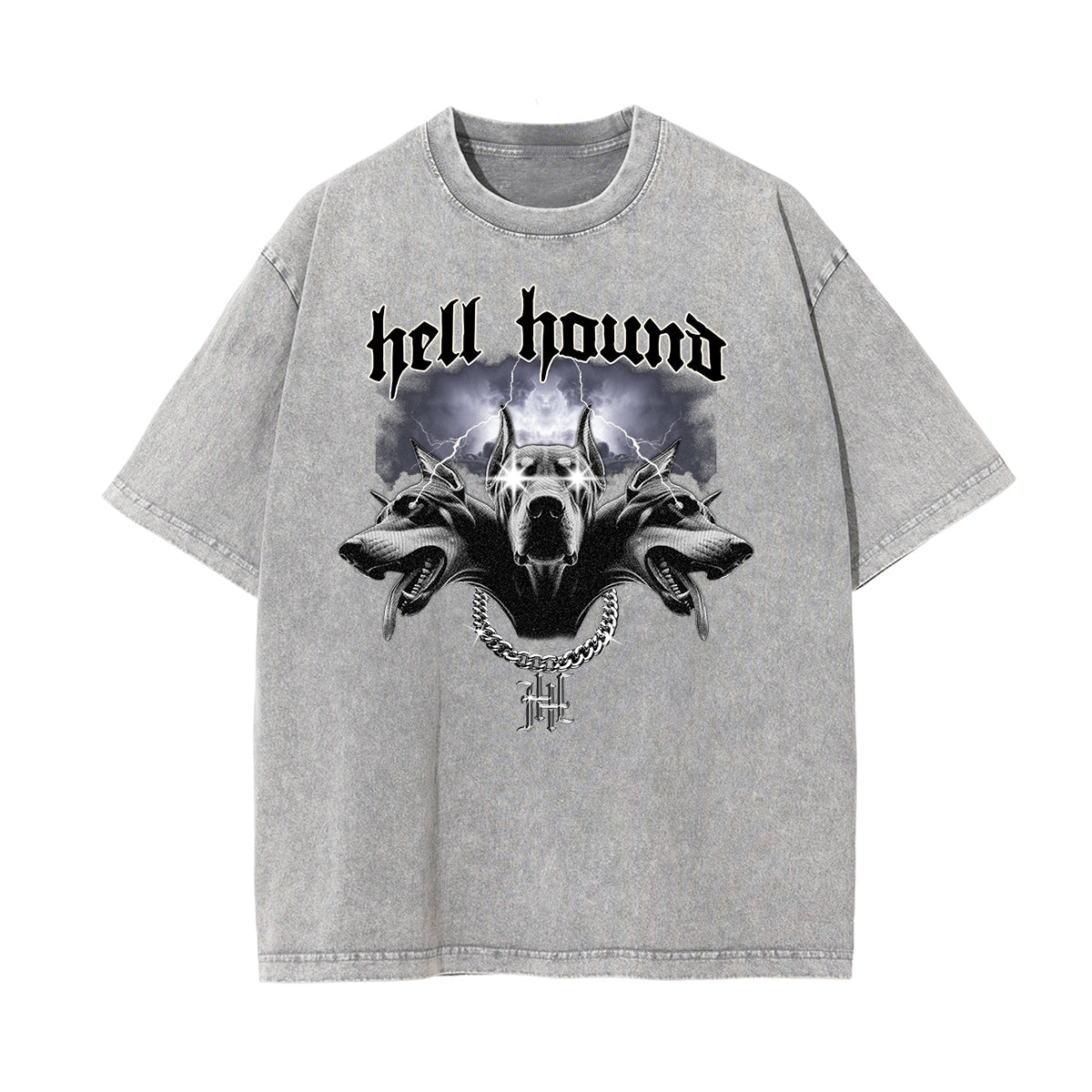 Mid Weight Faded Gangsta Graphic Tee-INNBLAC Fashion Apparel